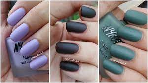 They can look chic and sophisticated. Nykaa Matte Nail Lacquer Swatches And Review Matte Collection Youtube