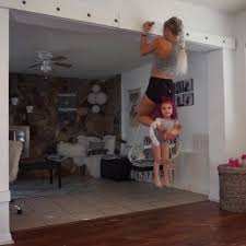 12 3k Likes 369 Comments Women S Best Womensbest On Instagram Fitmommy Charity Grace Loves Including Her Ch Diy Home Gym Workout Rooms Kids Indoor Gym