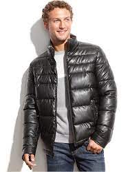 Tommy Hilfiger Faux Leather Puffer Jacket Reviews Coats Jackets Men Macy S Leather Puffer Jacket Mens Winter Coat Jackets