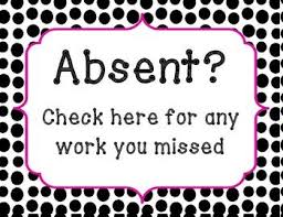 Absent Work Sign Middle School Science Teacher Middle School Classroom Classroom Organization