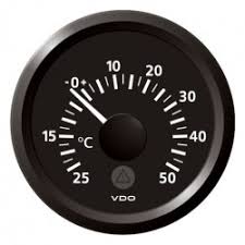 If it is very hot: Vdo Viewline Outside Temperature 50 C Black 52mm