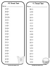 1 To 10 Addition Timed Tests Math Fact Fluency Math Timed Tests Math Fact Practice