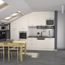 Cuisine Ivoire Modele Keria Avec Facade Ivoire Brillante Cuisine Americaine Cuisine Equipee Et Cuisine Amenagee