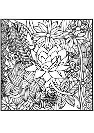 Birds, butterflies, dinosaur, dog, fish, flower, frogs, farm and zoo animals are just a few of the many coloring sheets and pictures in this section. Flowers In A Square Beautiful Flowers Drawn Very Realistically Integrated Into A Square From T Mandala Coloring Pages Coloring Pages Flower Coloring Pages