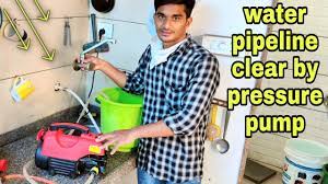 How To Clear Water Pipeline At Home By Pressure Pump. Plumbing Desi  Knowledge. - Youtube