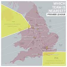 You can measure distance between two team: Stats Maps N Pix Which Football Team Is Nearest Me