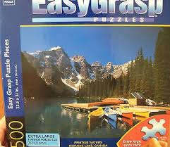 5 out of 5 stars with 1 ratings. Hasbro Moraine Lake Canada Mountain Easy Grasp 500 Piece Jigsaw Puzzle 483754869
