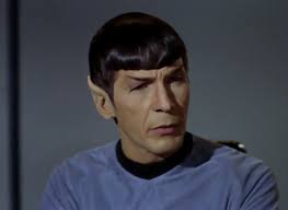 Star Trek characters in a 20th century office environment