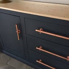 Black And Copper Kitchen Cabinets Jaime Costiglio On Instagram This Makeover Just Happened Why Did I Wait So Long Americana Kitchen Cabinet Hardware Best Kitchen Cabinets Home Kitchens