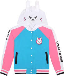 Amazon.com: Wish Costume Shop Girls Lovely Bunny Ear Jacket DVA Song Hana  Cosplay Hoodie (S, Blue) : Clothing, Shoes & Jewelry