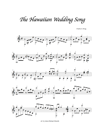 The Hawaiian Wedding Song James Bishop Edwards