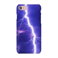 Lightning Phone Case Blue Iphone 7 Snap Case Gloss Phone Cases Phone Case