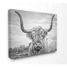 The cover is supplied with an a5 hardback. Black And White Highland Cow Canvas Art Print Kirklands
