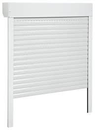 Volet Roulant Aluminium Motorise Blanc L 180 Cm X H 215 Brico Depot