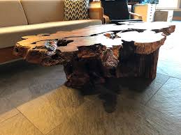 32 w coffee table exotic mai theng wood solid tree stump one of a kind 6953. Designing And Decorating With Redwood Tree Stumps Redwood Burl Inc