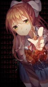 Red monika by adriano by nexcolors on deviantart. Monika Janineuy09 Deviantart Literature Club Literature Anime