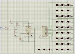 This is running leds circuit which use timer id ne555n and logic ic 4017n. Rangkaian Running Led Sederhana Dengan Ic Ne555 Dan Ic 4017