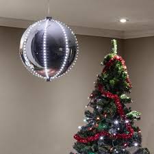 Buy today & save, plus get free shipping offers on all christmas decor at orientaltrading.com. Alpine Corporation 13 In Tall Large Hanging Christmas Ball Ornament With Led Lights Silver Lpa108l Sl The Home Depot