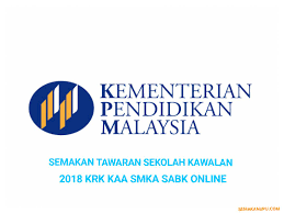 Permohonan sman perak 2021 tingkatan 1 dan semakan tawaran. Semakan Tawaran Sekolah Kawalan 2021 Krk Kaa Smka Sabk Online Semakan Upu