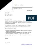 Motivation letter sample for job application example. Application Letter Sample Pdf