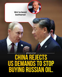 China has rejected US calls to halt its purchases of Russian oil, asserting  its right to make independent energy decisions. The firm stance came after  high-level trade talks held in Stockholm on