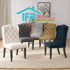 Kursi Santai Minimalis Terbaru Kursi Sofa Santai Model Full Jok Kancing Pusat Kursi Males Meja Taman Dinning Room Decor Dining Chairs Wingback Dining Chair