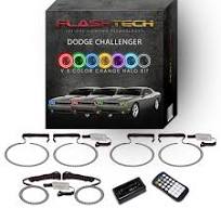 RGB Halo kit & Bluetooth app for 08-13 Dodge Challenger Headlight & Fog  Lights