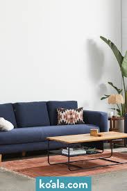 koala 3 seater lounging sofa in bonnie doon blue eclectic minimalist decor premium sofa apartment living room