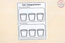 A color one and a blank/white. Color Changing Flowers Science Experiment