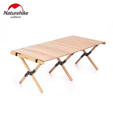 5% coupon applied at checkout. Naturehike Outdoors Wood Table Folding Portable Egg Roll Style Bearing 30kg Stable Table Solid Wood Driving Tou Camping Table Camping Picnic Table Picnic Table