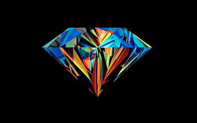 Hd Wallpaper Blue And Orange Diamond Illustration Diamonds Multi Colored Wallpaper Flare Diamond, wallpapers, wallpaper, cave name : blue and orange diamond illustration