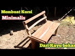 Bangku kayu minimalis untuk bersantai di ruang tamu. Membuat Kursi Panjang Minimalis Dari Kayu Bekas Woodworking Youtube