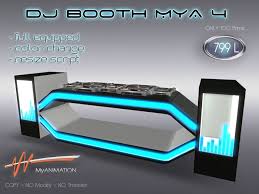Check Out This Second Life Marketplace Item Dj Booth Dj Table Dj Room