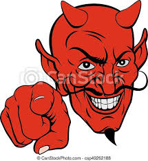 I teach art and how to draw lessons using very simple and easy to follow directions. Devil Pointing Cartoon Character An Evil Looking Devil Cartoon Character Pointing At The Viewer Canstock
