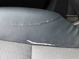 How To Repair A Leather Tear In A Car Seat Leather Car Seat Repair Leather Tears Bike Repair