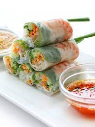 Spring roller feuille rouleau de printemps recettes / 20. Recette Rouleaux De Printemps Simplifies Food Spring Rolls Recipe Shrimp Recipes