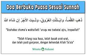 Doa Berbuka Puasa Bacaan Arab Latin Arti Dan Makna Lengkap