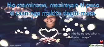 She writes on topics such as happiness, love, solitude, trust, control and even writing itself, in both familiar an this was incredible. Ilocano Love Quotes With English Captions Learn Filipino