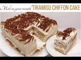 Dusted with cocoa and dollops of cream. Melt In Your Mouth Tiramisu Chiffon Cake Recipe Youtube