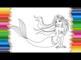 Desenhos para colorir barbie é uma boneca de moda fabricada pela empresa de brinquedos americana mattel, inc. Colorindo A Barbie Sereia Desenhos Para Criancas Colorir E Pintar Youtube