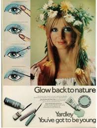 Blue Eyeshadow Black Mascara Vintage Makeup Ads Hippie Makeup Vintage Makeup