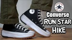 Achète en ligne les converse baskets run star hike femme en noir avec jd sports, marque spécialisée dans la mode sportive. Converse Run Star Hike Review On Feet Sizing Youtube