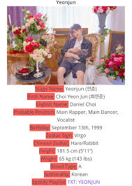 Yeonjun Facts By Kprofiles Kprofiles Txt Follow Me For More Zoeysartaesthetic Spotify Playlist Txt Vocalist Kpop profiles and korean celebrities profiles. yeonjun facts by kprofiles kprofiles