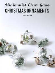 Add a pop of color to your christmas tree with a cobalt blue transparent starburst glass ornament. Minimalist Greenery Christmas Ornaments Sisters What