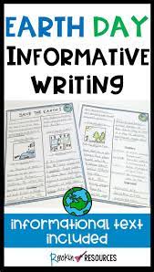 This Resource Has A New Look And Added Resources Look At The Full Preview Earth Day Is In April W Informational Writing Earth Week Writing Writing Activities