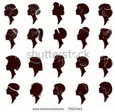 Beautiful Woman With Hairstyles Silhouettes Vector Elements Download Free Vector Art Stock Graph Silhouette Vector Silhouette Portrait Silhouette Template