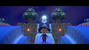 I Posted These Waterfalls A Few Days Ago But Tonight Wisp Was In The Perfect Spot So I Waited In Photo Mode For 2 Hours To Catch This Midnight Photo Animalcrossing