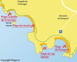 Carte De La Plage De L Estagnol A Bormes Les Mimosas Bormes Les Mimosas Le Mimosa Plage