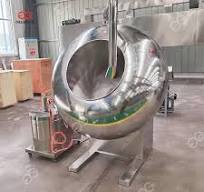 High Effective Compact Structure Drum Chocolate Panning Machine Bean Nuts  Sugar Coating Machine