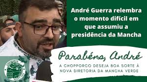 Na Live da Chopporco, André Guerra lembrou o difícil momento em que assumiu  a presidência da Mancha